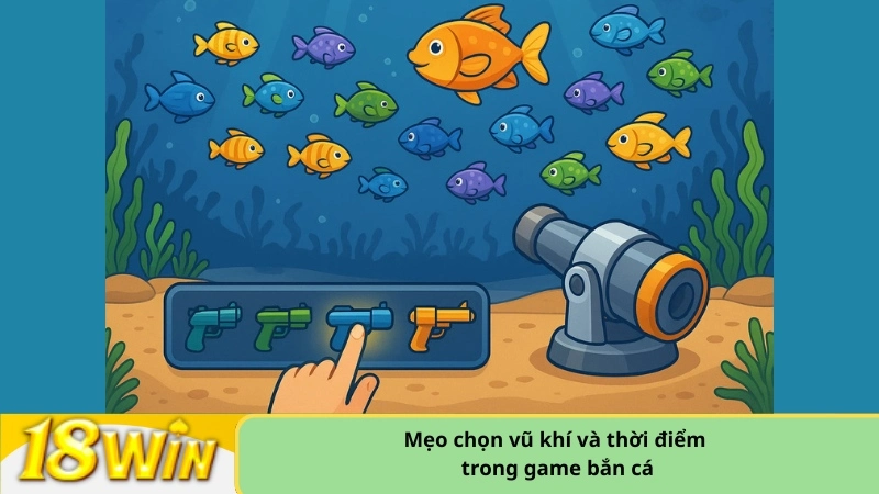 Mẹo chọn vũ khí và thời điểm trong game bắn cá