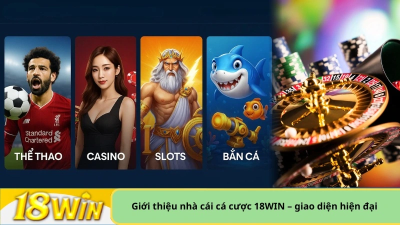 Giới thiệu nhà cái cá cược 18WIN – giao diện hiện đại