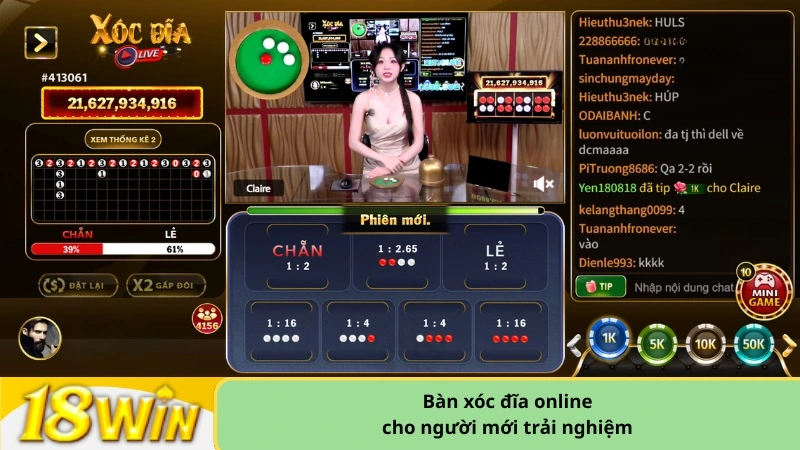 Bàn xóc đĩa online cho người mới trải nghiệm