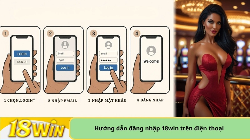 hướng dẫn đăng nhập 18win trên điện thoại