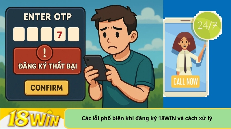 Các lỗi phổ biến khi đăng ký 18WIN và cách xử lý