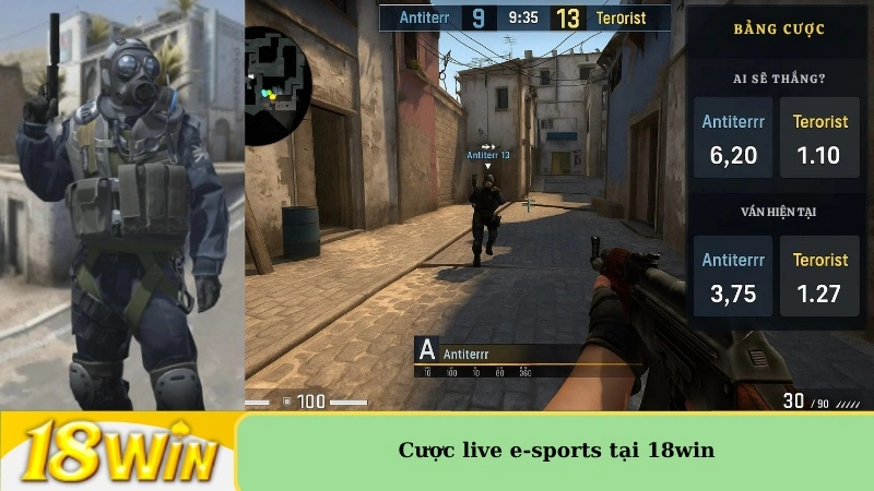 cược live e-sports tại 18win