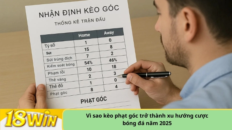Vì sao kèo phạt góc trở thành xu hướng cược bóng đá năm 2025