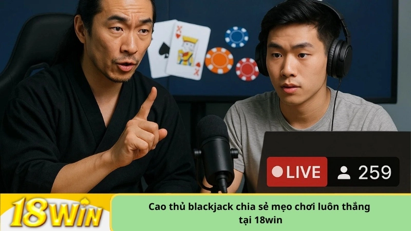Cao thủ blackjack chia sẻ mẹo chơi luôn thắng tại 18win