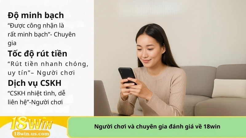 Người chơi và chuyên gia đánh giá về 18win