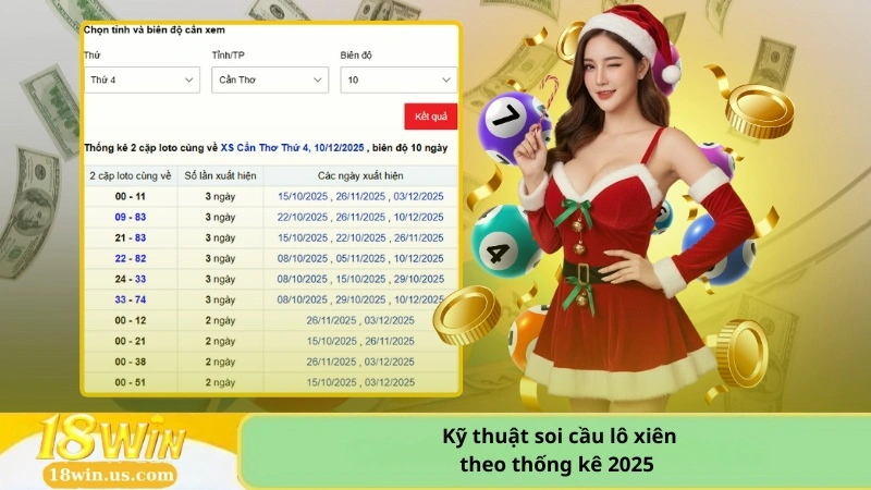 kỹ thuật soi cầu lô xiên theo thống kê 2025