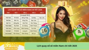 Lịch quay xổ số miền Nam chi tiết 2025