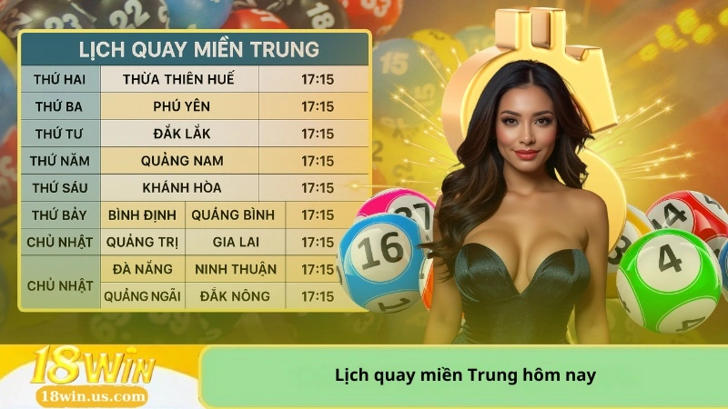 Lịch quay miền Trung hôm nay